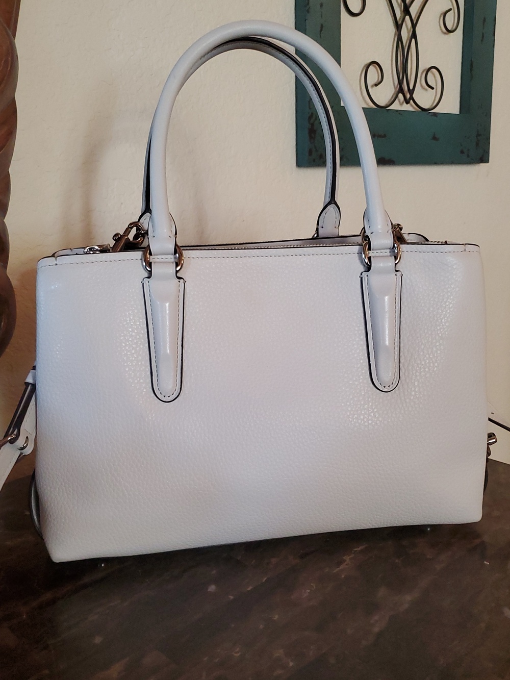 Coach Brooklyn 28 Bag In Chalk White - Picture 3 of 16